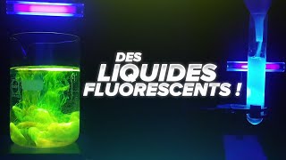 EXPÉRIENCE 1 DES LIQUIDES FLUORESCENTS Notion de solvant soluté dissolution [upl. by Barta]