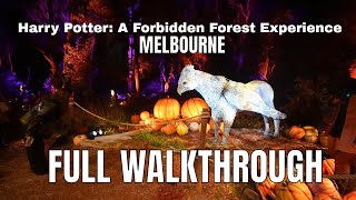 Harry Potter A Forbidden Forest Experience Melbourne  Full Walkthrough 4K [upl. by Emolas]