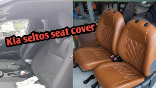 Kia seltos seat cover [upl. by Akinet]