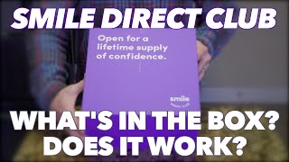 SMILE DIRECT CLUB  WHATS IN THE BOX  DOES IT WORK [upl. by Haimrej]