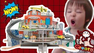 Playtive Junior XXLHolzbahnhofSet  รีวิวสถานีรถไฟของเล่น​ Playtive Junior XXL Train Station Play [upl. by Urquhart]