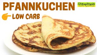 Low Carb Pfannkuchen  gesund und lecker  Rezept für Low Carb Pancakes mit Kokosmehl [upl. by Diane-Marie]