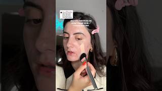 BEST FOUNDATION FOR ACNE PRONE SKIN 😍beautytips beautyreview makeuptutorial acnepositivity [upl. by Anadal]