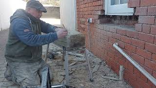 Re cutting a sandstone window sill [upl. by Nichola453]