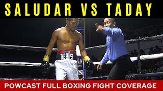 Froilan Saludar vs Reymark Taday Full Boxing Fight  Samman Boxing Promotions [upl. by Anippesuig]