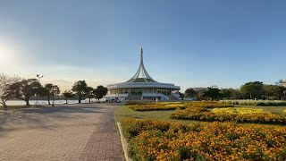 Bangkok Walk  Biggest Park Suan Luang Rama IX [upl. by Samale]