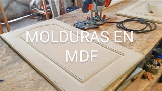 Cómo hacer molduras en mdf [upl. by Ailadgim]