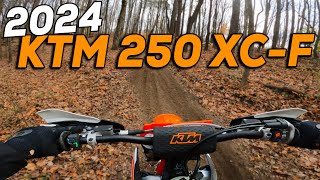 2024 KTM 250 XCF First Ride amp Impressions [upl. by Lumbard64]