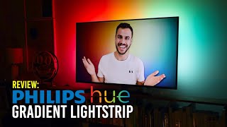 Philips Hue Gradient Lightstrip Review  Hue Sync Elevated [upl. by Brantley]