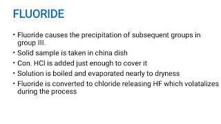 Elimination of interfering anions 2 [upl. by Honor]