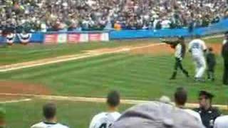 Cory Lidles Wife and Son throw first pitch Yankee Stadium [upl. by Mazel71]