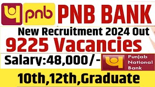 PNB Bank Vacancy 2024 PNB Recruitment 2024 Govt Jobs July 2024 [upl. by Saqaw830]