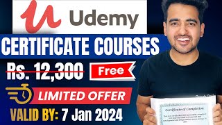 Free Udemy Certificate Courses 2024  New YEAR Udemy Offer  Learn New Top Skills Online [upl. by Sonja]