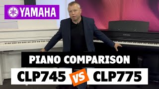 Yamaha Digital Piano Comparison CLP745 vs CLP775  worth the extra money [upl. by Celisse]