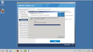 VMware vCenter 55 server and vSphere client install [upl. by Nosle403]