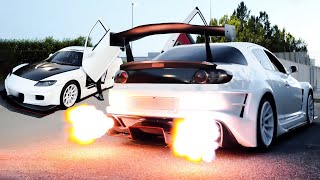 Mazda RX8  Crazy SOUNDS amp Flames [upl. by Macnamara]