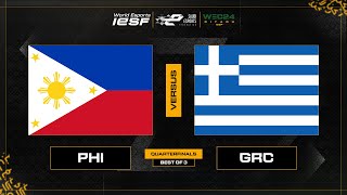 Philippines vs Greece  IESF World Esports Championship 2024 Playoffs [upl. by Herschel]