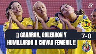 🟡🔵 Así se VIVIÓ la APLASTANTE VICTORIA de AMÉRICA sobre CHIVAS en el CLÁSICO NACIONAL Femenil 🇲🇽⚽️ [upl. by Einnol550]