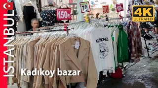 Kadikoy shooping Bazar Istanbul 2022 OCT 2 Walking Tour  60fps 4K [upl. by Eanerb]