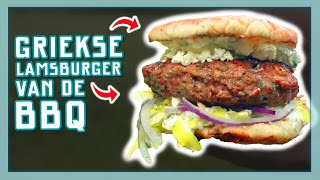 GRIEKSE BURGER MET LAM BUITEN KOKEN  EtenmetNick  How to [upl. by Wynne]