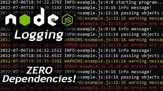 Creating a Logging Library from Scratch in Node [upl. by Garbers960]