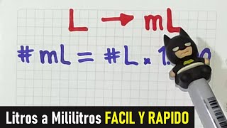 Como convertir LITROS a MILILITROS [upl. by Kristen]