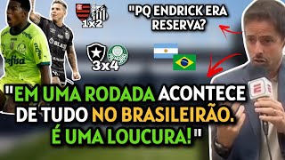 ARGENTINOS ADMIRADOS COM JOGOS DO BRASILEIRÃƒO E COM ENDRICK  BOTAFOGO 3X4 PALMEIRAS [upl. by Ezarras]