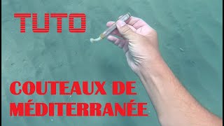 TUTO  Comment récolter des couteaux en mer méditerranée [upl. by Asaret]