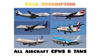 🔊✈️All Aircraft GPWSTAWS quotPull Upquot Compilation ✈️🔊 [upl. by Ttemme]