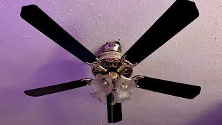 52quot Harbor Breeze Ceiling Fan in Polished Brass  black blades [upl. by Anniroc263]