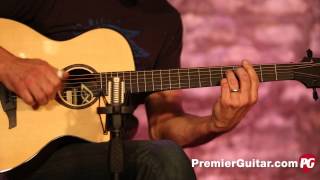 Review Demo  Lag Guitars Tramontane TSE701ACE [upl. by Arekat]