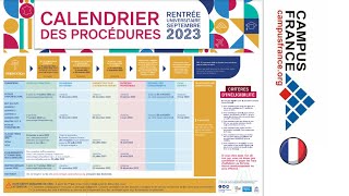 Campus France  les dates importantes à retenir  Calendrier de la procédure Campus France [upl. by Puduns]