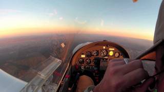 Glider Flight in Atmospheric Wave 20120107 [upl. by Wesle]