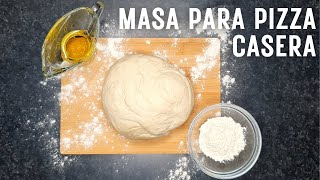 Masa para pizza casera  Receta fácil y rápida  La Cocina de Liz [upl. by Hughett61]