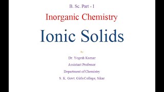 Ionic Solids  Polarizing Power and Polarizability of Ions [upl. by Anreval303]