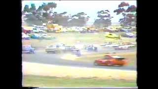 Historic Touring Cars Appendix J Race Calder Park 1980s [upl. by Eelirak]