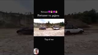 PAJERO 🆚 FORTUNER 😈😈 TUG OF WAR 🔥 toyotafortuner shorts shortsviral automobile fortuner [upl. by Carlick]