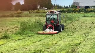 Antonio Carraro with Giemme chain Rotary Mower [upl. by Alrrats]