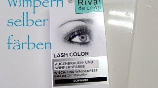 Selbst Wimpern färben mit Wimpernfarbe aus der Drogerie [upl. by Aretse]