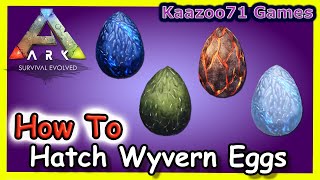 How to Hatch Wyvern Eggs in Ark💥 [upl. by Cirdec]