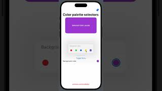 Color palette menu in SwiftUI [upl. by Lamb372]