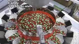 Demo of food packaging on vertical form fill seal vffs baggers [upl. by Esirrehc]