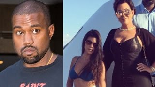 Kanye West Mad At Khloe Kourtney Kardashian amp Kris Jenner After Fashion Show [upl. by Verlee]