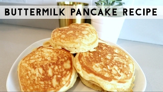 THE BEST BUTTERMILK PANCAKE AND SYRUP RECIPE [upl. by Hcib]