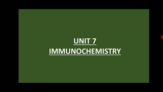 IMMUNOCHEMISTRY [upl. by Enelrac]