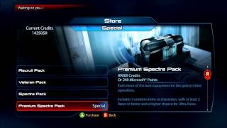 Mass Effect 3 Opening 20 Premium Spectre Packs [upl. by Inavoj]