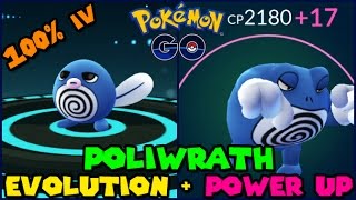 Evolving 100 IV POLIWAG to POLIWRATH  Power Up Pokemon Go Evolution [upl. by Strickland524]