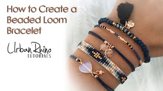 How to Make a Beaded Loom Bracelet [upl. by Alo461]