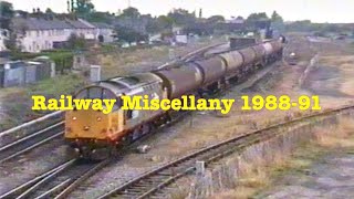 Railway Miscellany 1988 1991  over 2 hours of locohauled trains in the UK [upl. by Frederic]