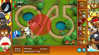 Lets Play Bloons Monkey City Packed MOAB Impoppable Keyholes Forest Map No Commentary 854 [upl. by Edrick]